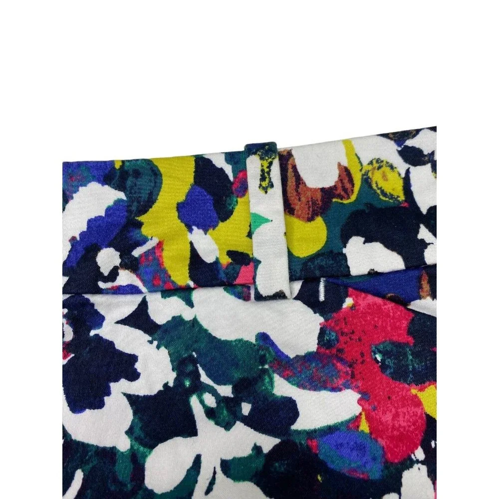 Ann Taylor Petite Womens Floral Shorts Size‎ 8P Multicolor Spring Summer